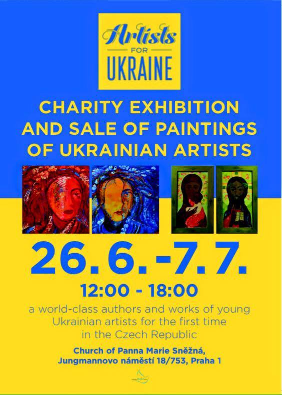 Charitativní výstava-aukce S Boží pomocí a vírou v Ukrajinu / З Божою допомогою і вірою в Україну
